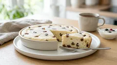 Tvarohový nákyp z mikrovlnky za 6 minut: rychlý proteinový dezert s rozinkami